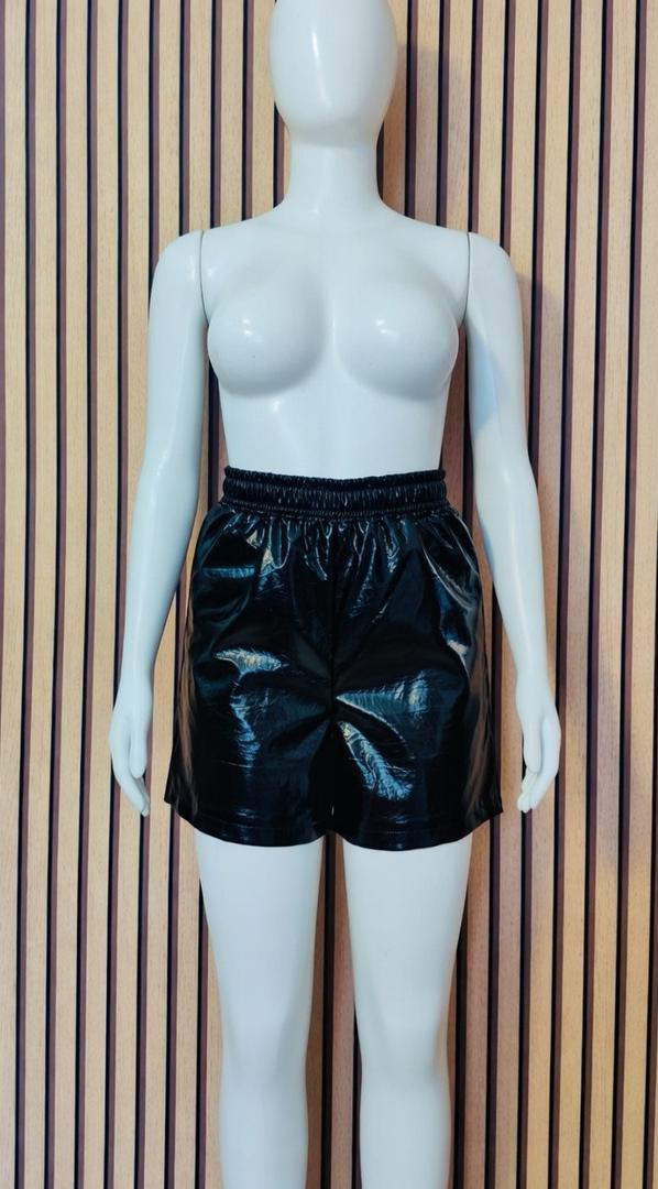 ULC Black Patent Leather Shorts