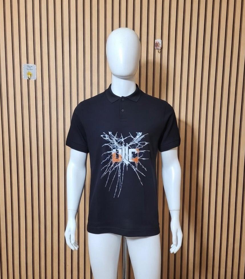 ULC Navy Lightning Bolt Graphic Polo Shirt