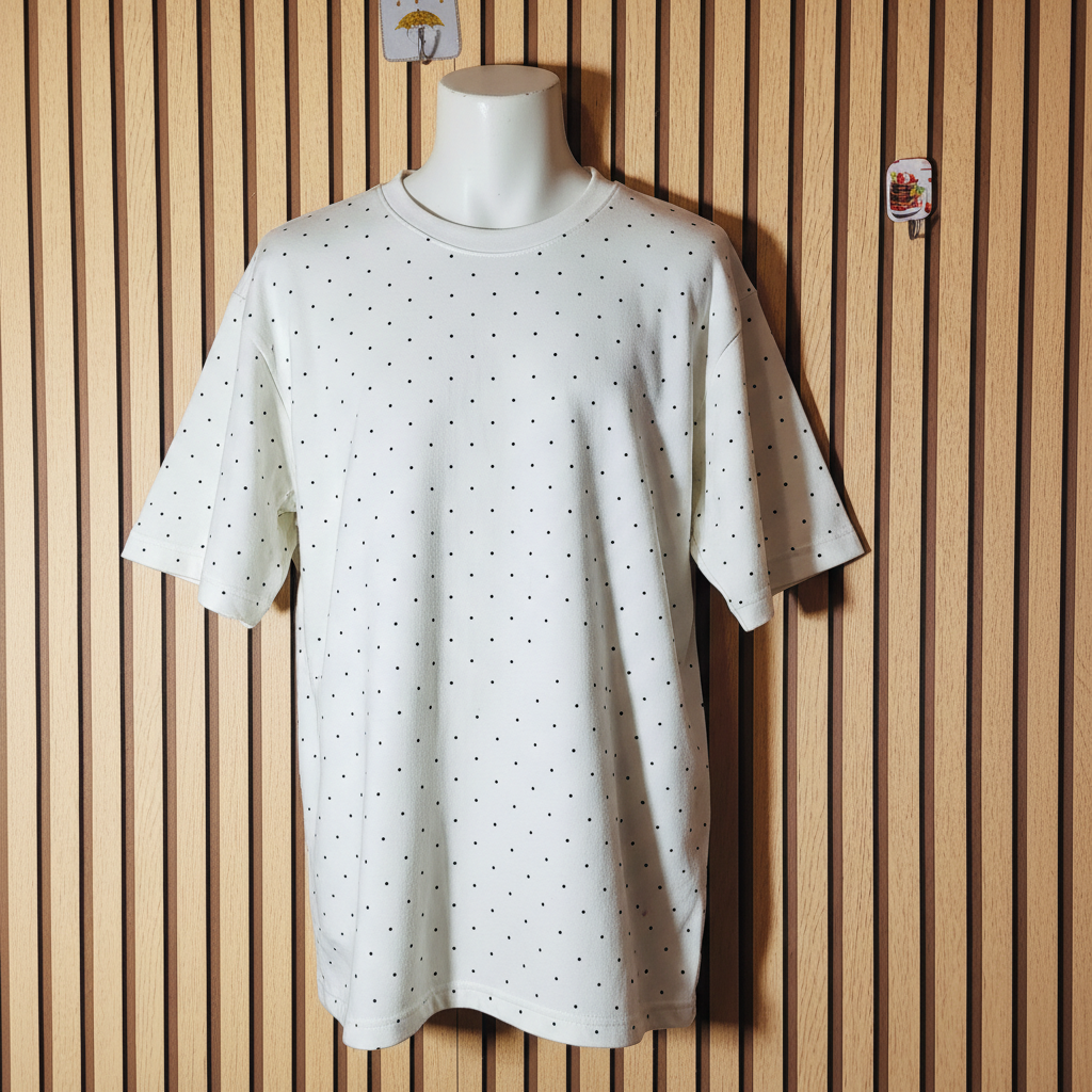 ULC Cream Polka Dot Oversized Tee