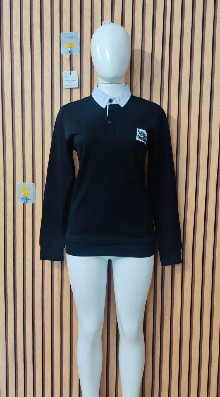 Uncle Lani's Black Badge Polo Sweatshirt