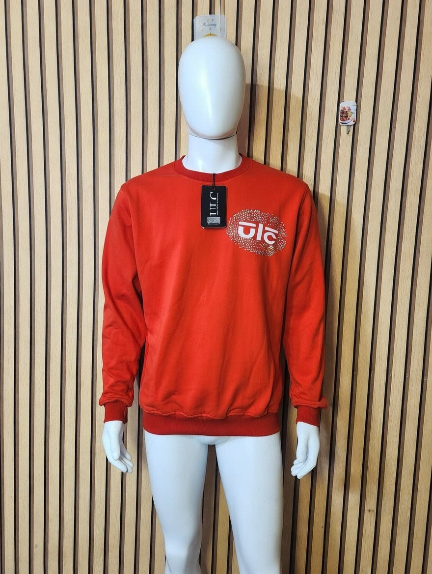 ULC Red Rhinestone Logo Crewneck Sweatshirt