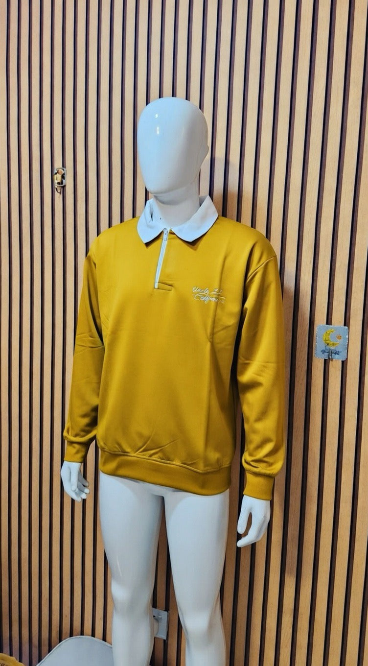 Uncle Lani's Mustard Polo Sweatshirt
