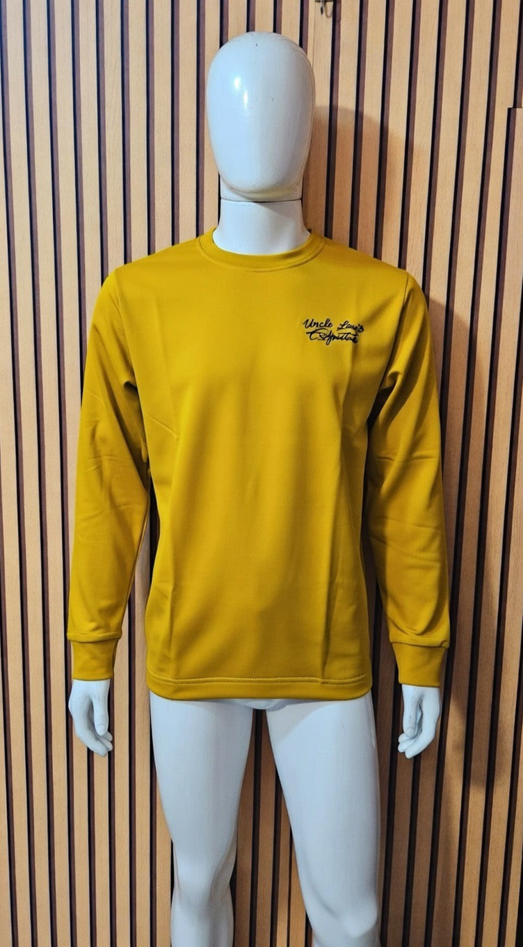 Uncle Lani's Mustard Signature Crewneck Sweatshirt