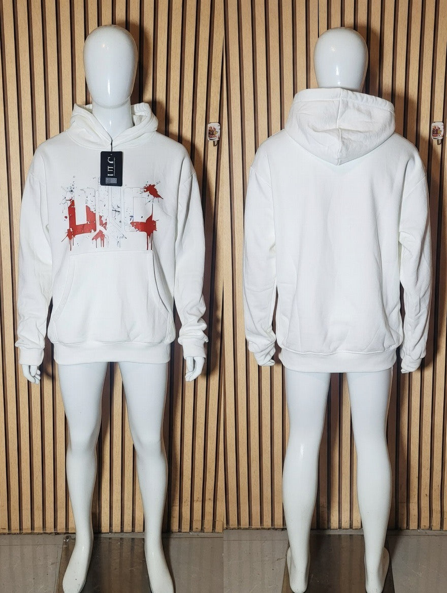 ULC White Paint Splatter Hoodie