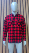 Uncle Lani's Red & Black Plaid Flannel Shirt