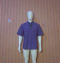ULC Purple jean Short Sleeve Button-Up Shirt